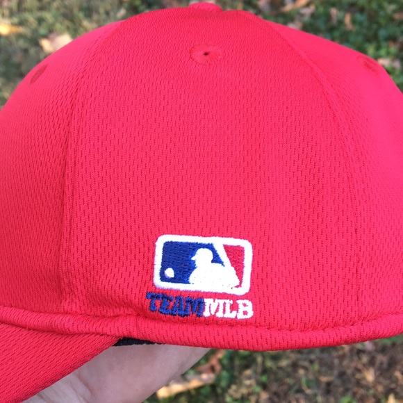 Team MLB youth Cincinnati Reds baseball cap 6 full panel hat adjustable strap - Picture 12 of 14